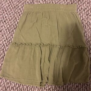 Olive Green Women's Skirt